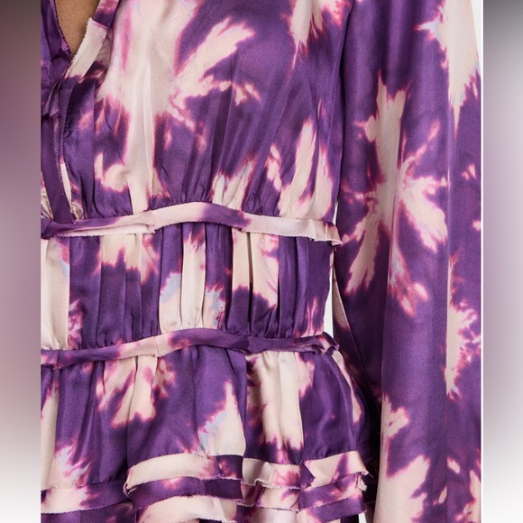 Ulla Johnson Emery Dress in Cassis Blur in Size 6 - Picture 5 of 7